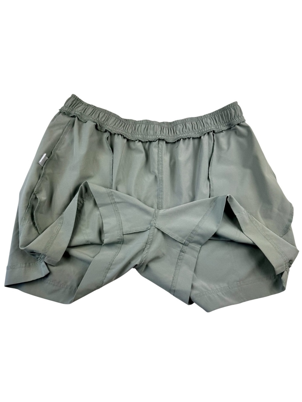 Z by Zella Green Gray Clay Go Ahead Athletic Shorts Elastic Waist Lightweight M - Picture 5 of 7